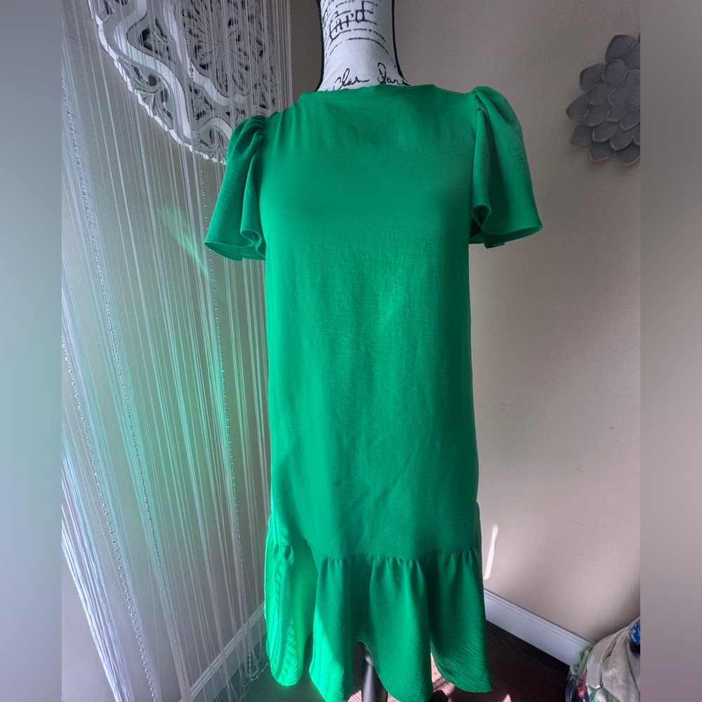 DKNY GREEN MIDI DRESS